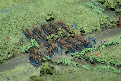 Diorama de la bataille de Waterloo montrant les troupes positionnées à 19h45 le 18 juin 1815 (détail) - Capt. William Siborne